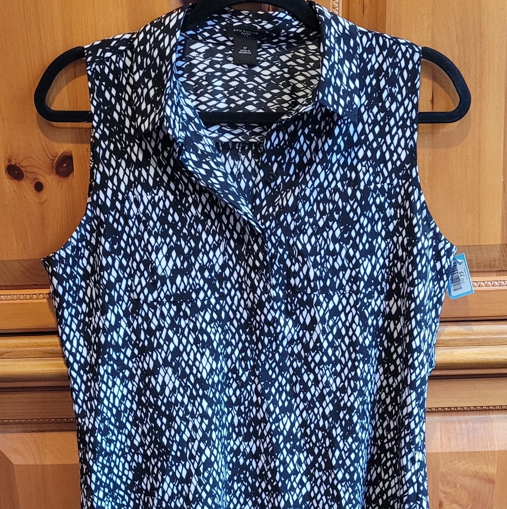 Anne Taylor Sleeveless Blouse